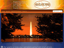 Tablet Screenshot of midatlanticpower.com